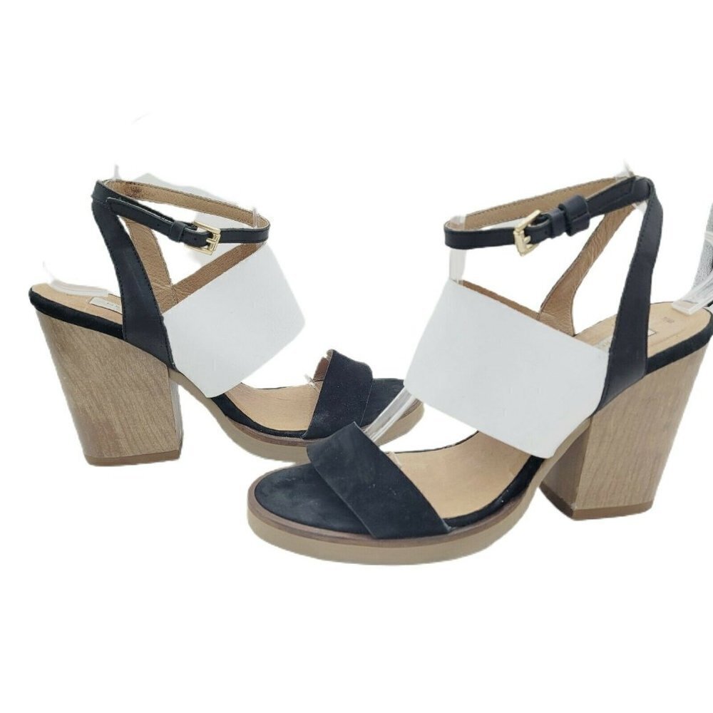 New Look Premium 2 Tone Chunky Block Heel Sandals EU 40 / UK 7 US 9 NWD - Picture 2 of 12